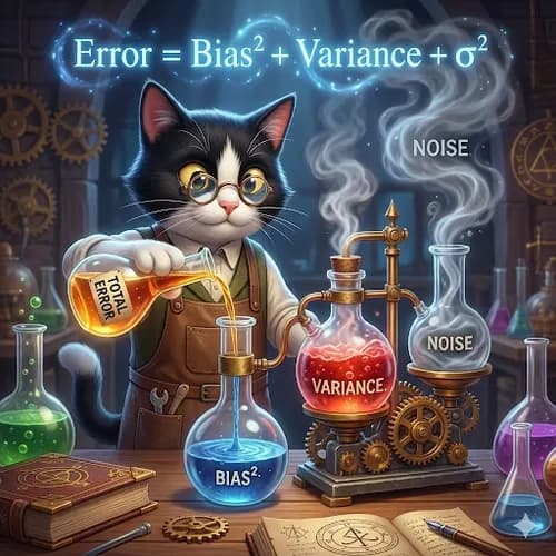Функция регрессии, bias vairance noise, выбор моделей thumbnail