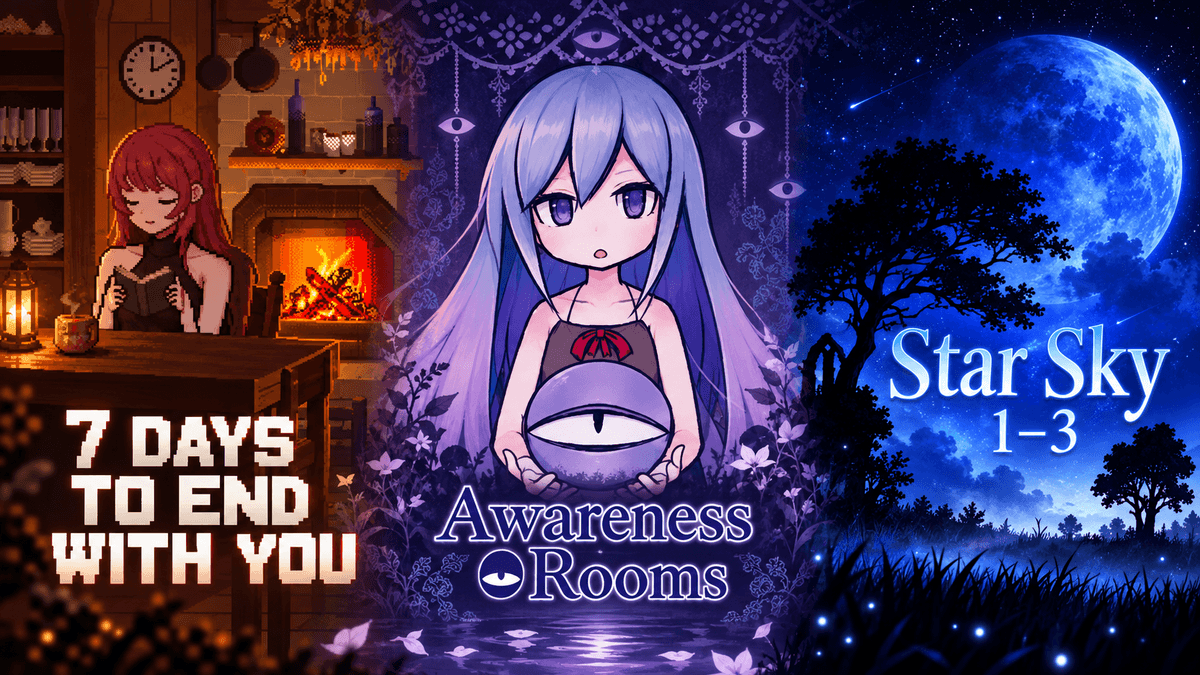 Мини-игры от Playism: 7 Days to End With You, Awareness Rooms, Star Sky 1–3 — обложка игры